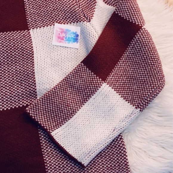 Ghingam Pattern Crop Pullover - Picture 5 of 6